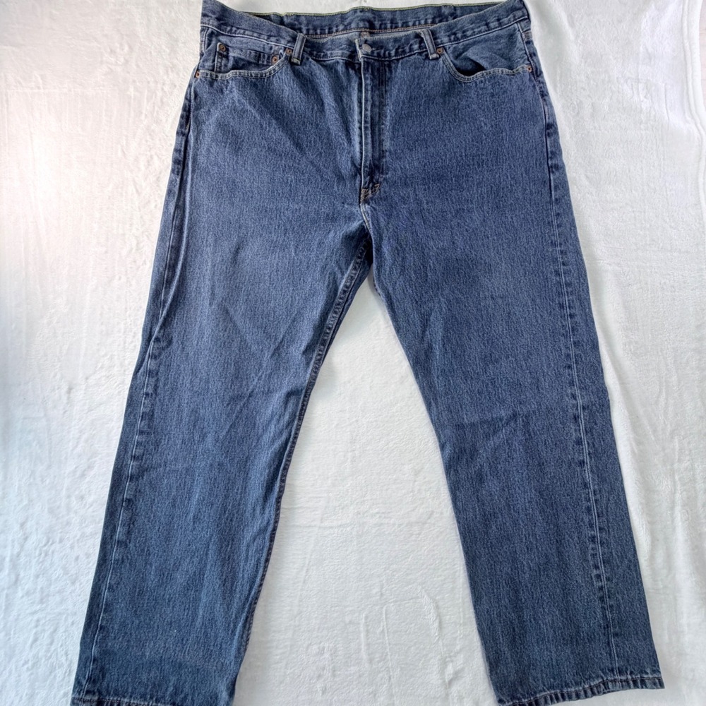 Levi's Jeans 505 Regular Fit Straight Leg Blue Denim W44 L32